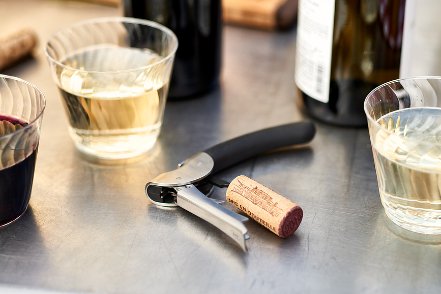 Steel Tire-bouchon de Sommelier, avec coupe-capsule