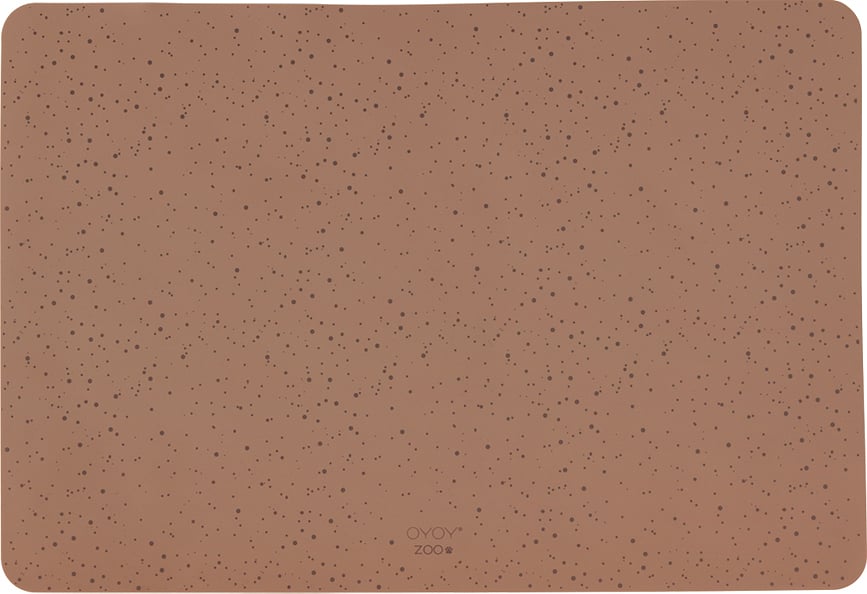 Alfombrilla para comedero para perro Koko, 34 x 50 cm, caramelo