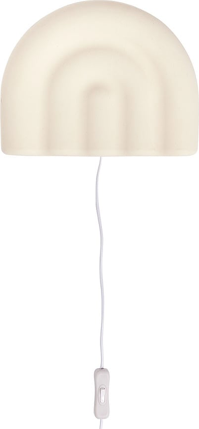 Aplique de pared con interruptor Rainbow, blanco roto