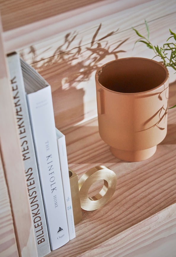 Baari Svijećnjak za klasičnu svijeću mesing brušeni