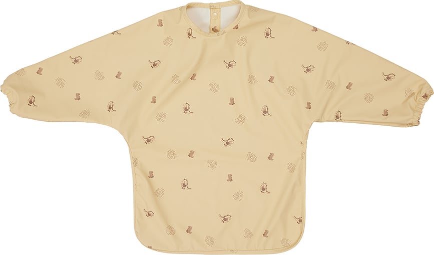 Babero con mangas Dino, 32,5 x 45 cm