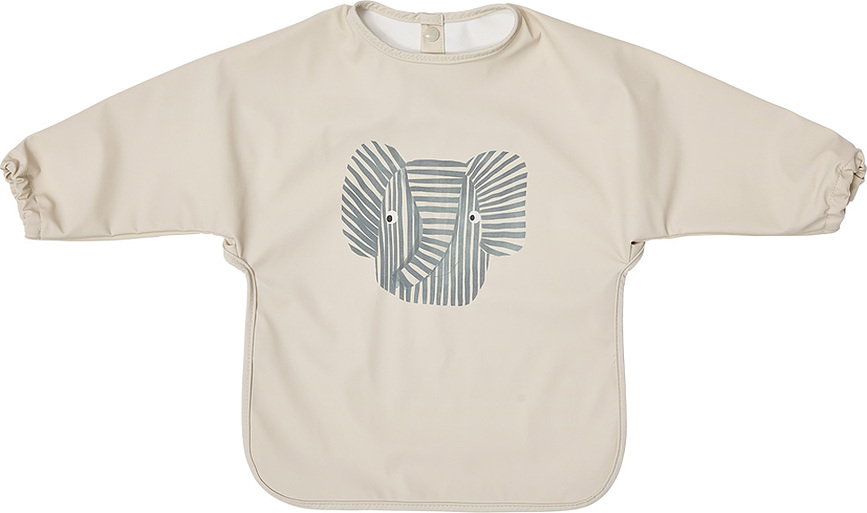 Babero con mangas OYOY Erik Elephant, 43 x 74 cm