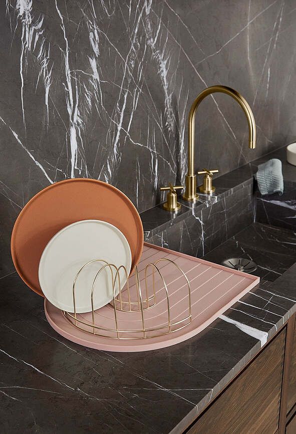 Bandeja Escurridora OYOY, para escurreplatos, rosa