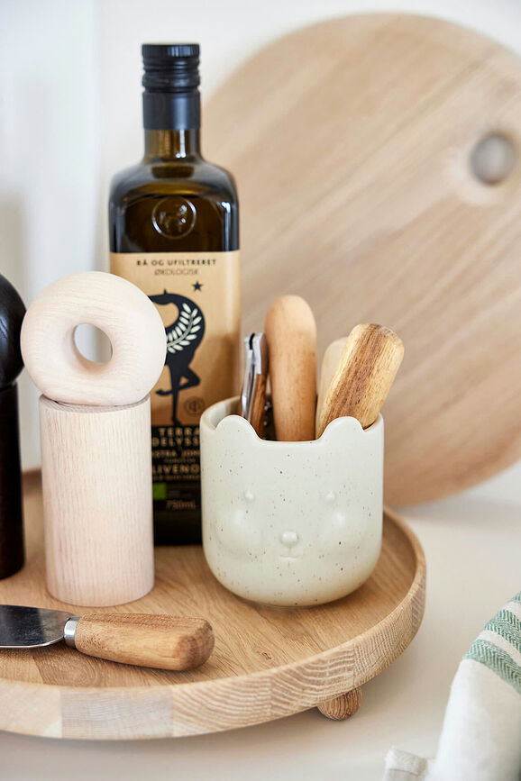 Bear Cache-pot 9 cm, olive