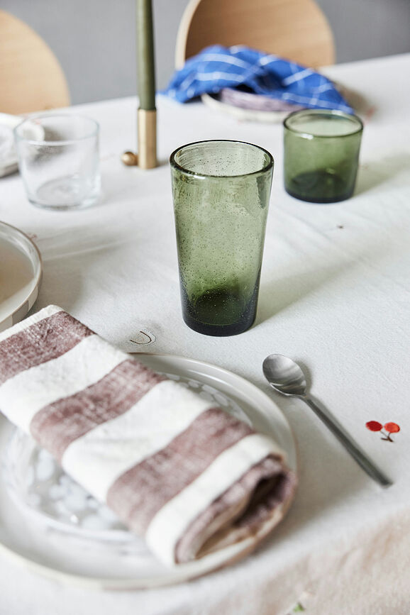 Birthday Nappe 160 x 160 cm, blanche