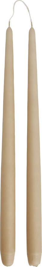Candele Fukai 34 cm, color cammello, 2 pz.
