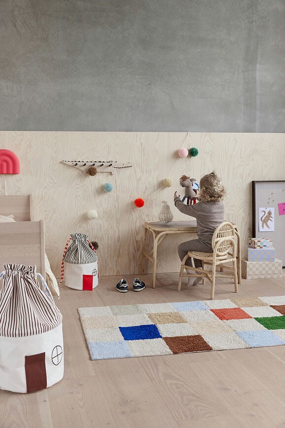 Cesta Koya, 40 cm, beige y marrón