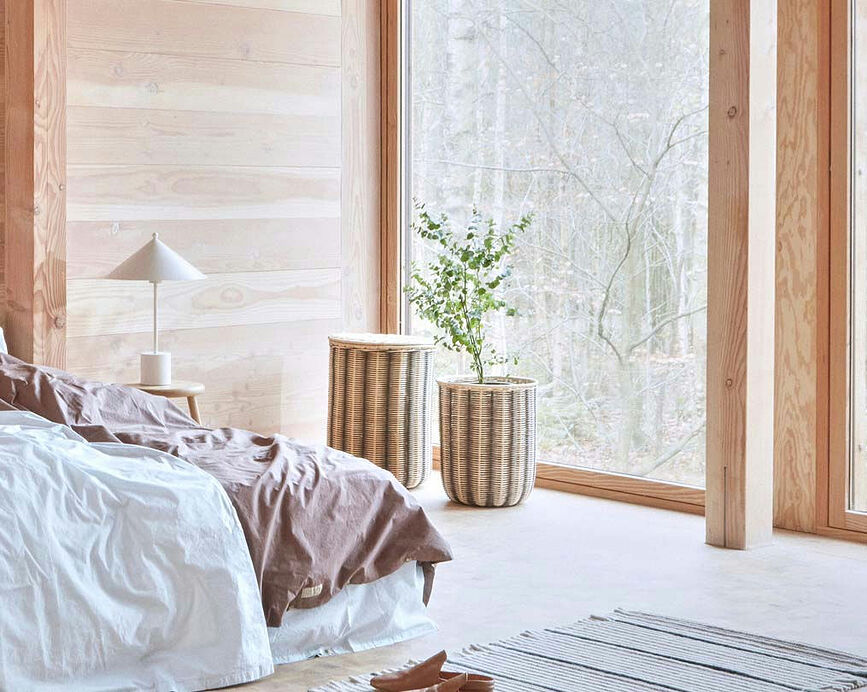 Cesto de almacenamiento Striped, 42 cm, diseño a rayas