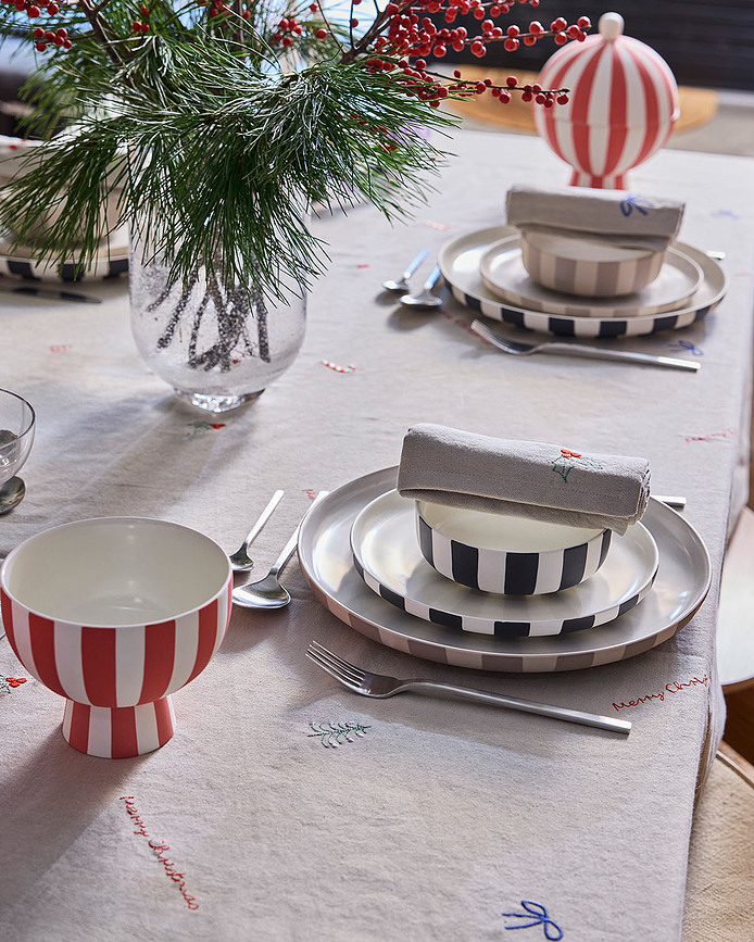 Christmas Serviettes de table, 45 x 45 cm, Lot de 4