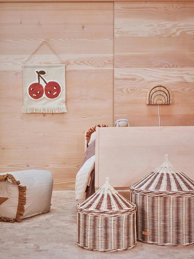 Circus Paniers de Rangement, marron, Lot de 2