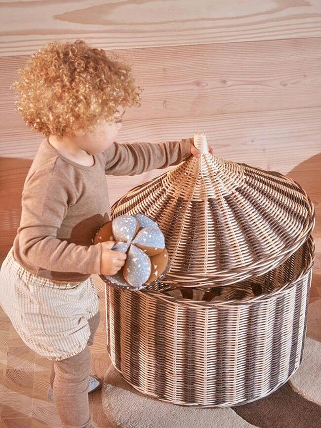 Circus Paniers de Rangement, marron, Lot de 2