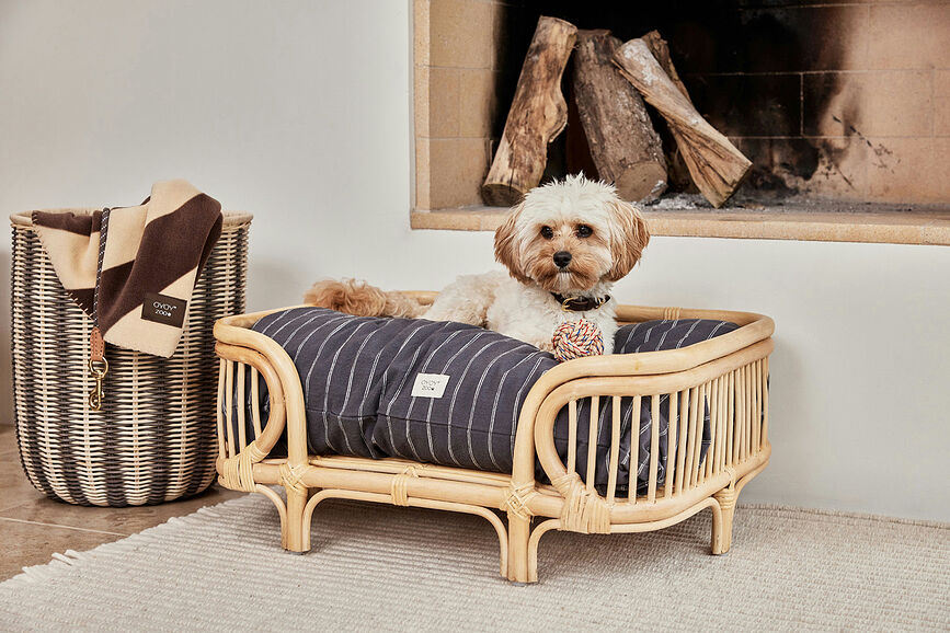 Cojín para cama de perro Kyoto, 54 x 42 cm, marrón