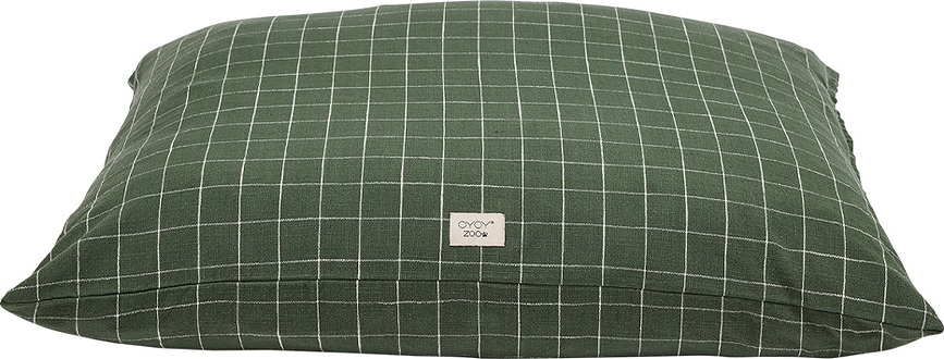 Cojín para cama de perro Kyoto, 74 x 60 cm, verde oliva