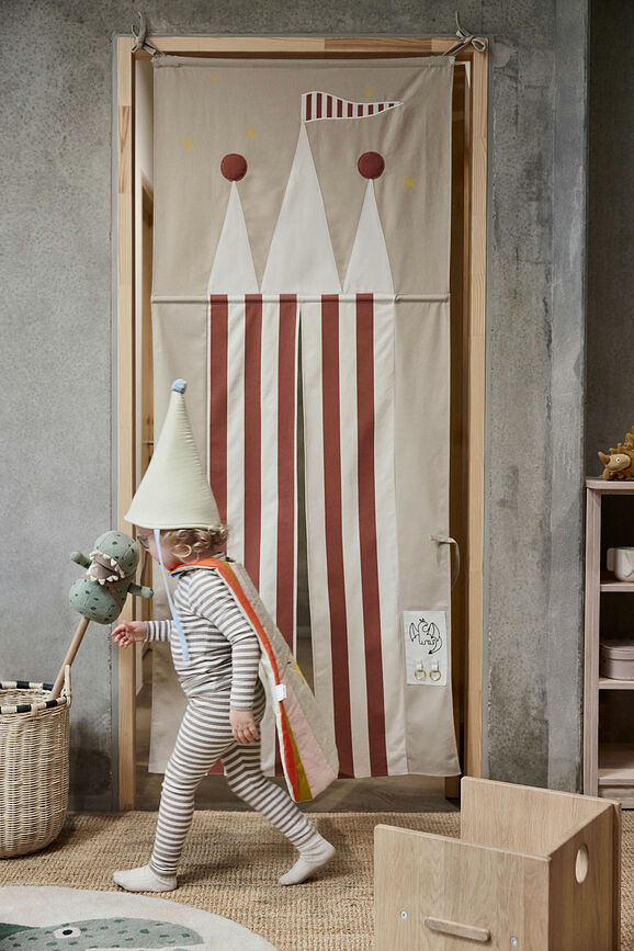 Cortina de Puerta Castle, infantil, para zona de juegos