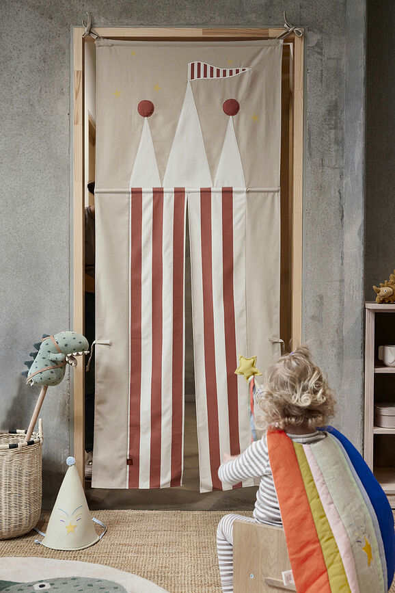 Cortina de Puerta Castle, infantil, para zona de juegos