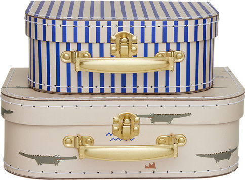 Crocodile & Stripe Mini-Aufbewahrungsboxen, 2 St.