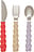 Cubiertos infantiles Mellow, colores cálidos, Set de 3 piezas