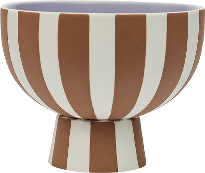 Cuenco Toppu, 12,6 cm, marrón y morado