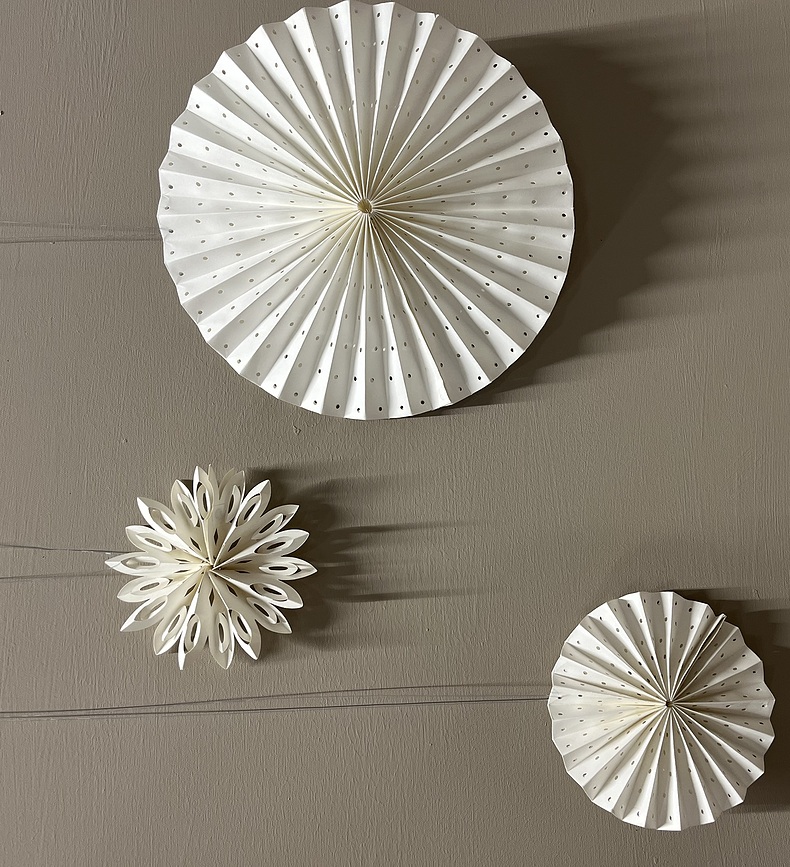 Decoración colgante Zen No.1, 30 cm, blanco roto