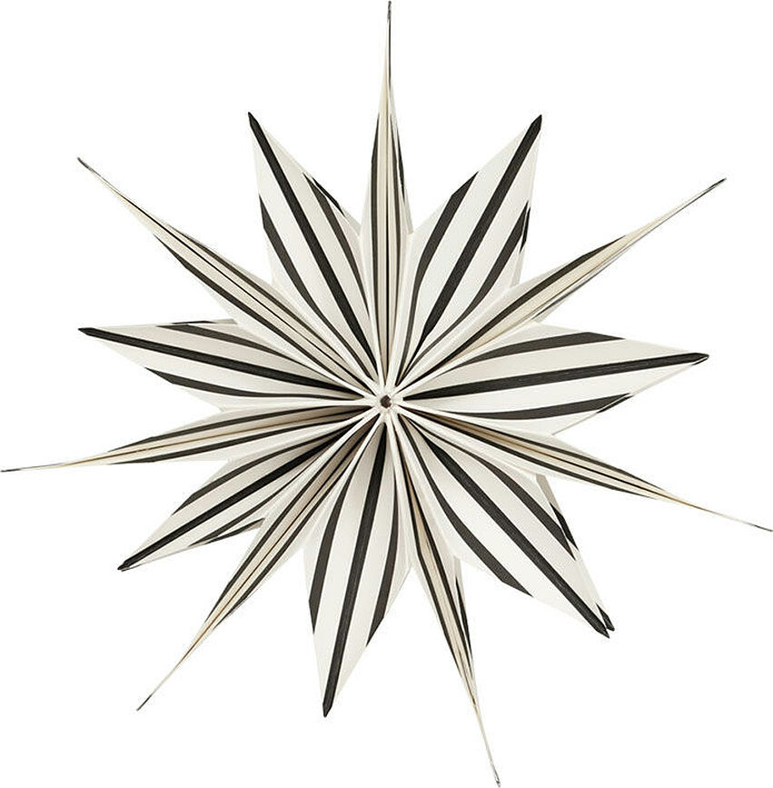 Decoración navideña Toppu, 25 cm, negra y blanca