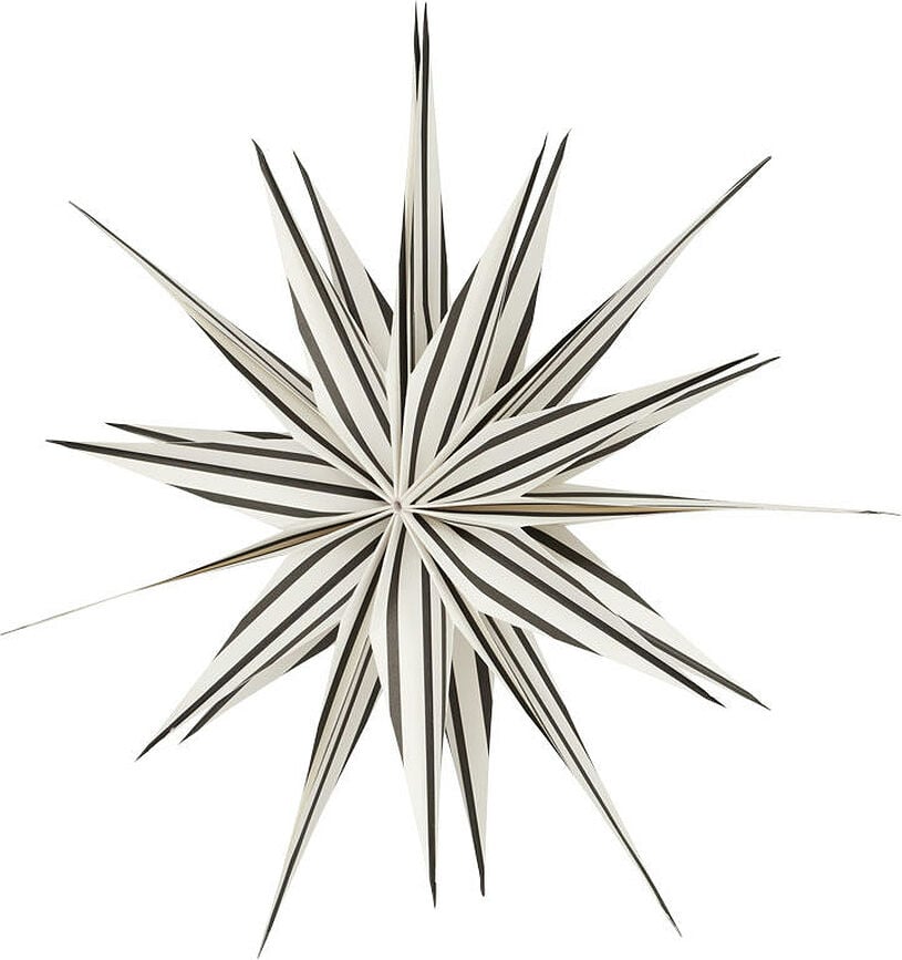 Decoración Navideña Toppu, 40 cm, negro y blanco