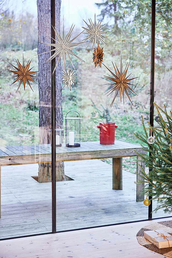 Decoración navideña Toppu, 40 cm, marrón y negro