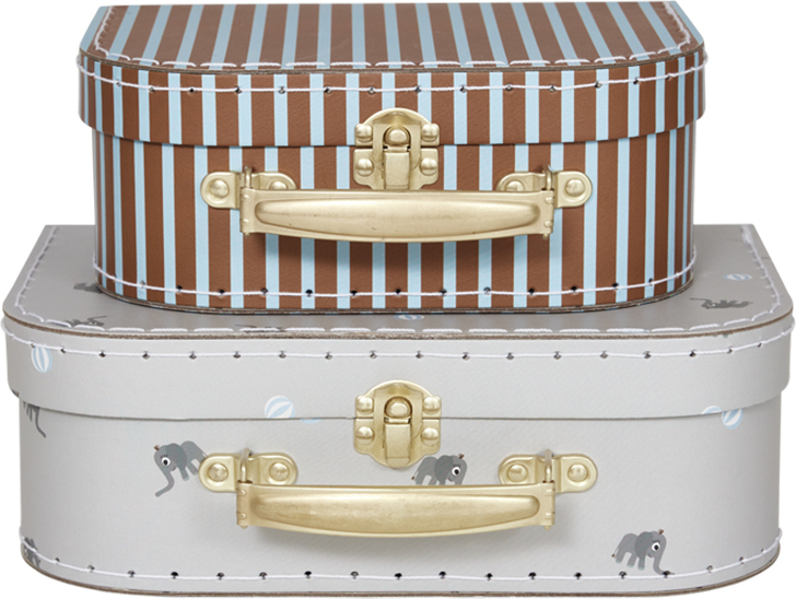 Elephant & Stripe Mini-Aufbewahrungsboxen, 2 St.