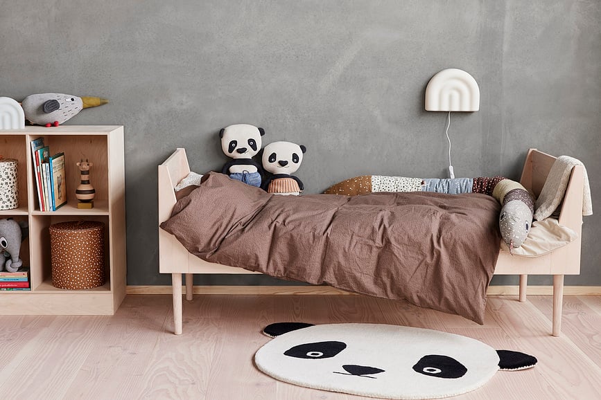 Estructura de Cama infantil de haya natural Hevali, 165 cm