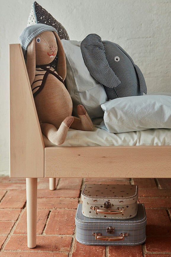 Estructura de Cama infantil de haya natural Hevali, 165 cm