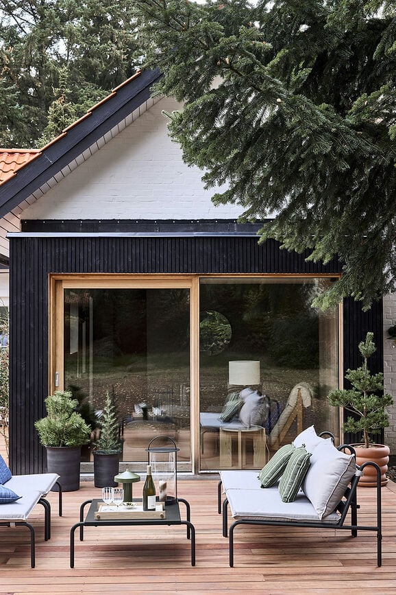 Farol Maki, 48 cm, marrón