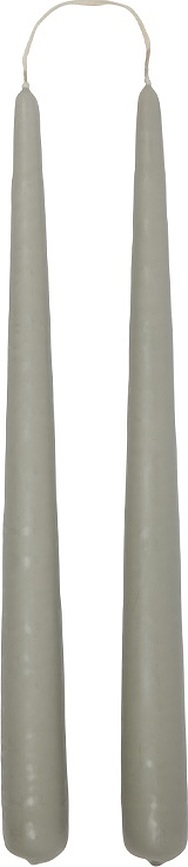 Fukai Sveče, 28 cm, sive, 2 kosa