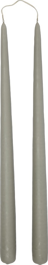 Fukai Sveče, 34 cm, sive, 2 kosa
