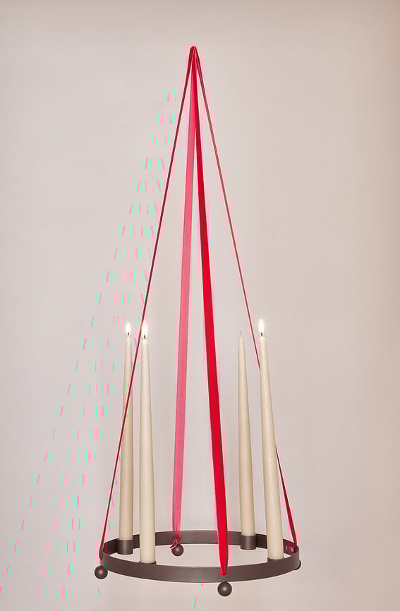 Fukai Svijeće 34 cm sivkasto bež 2 kom.