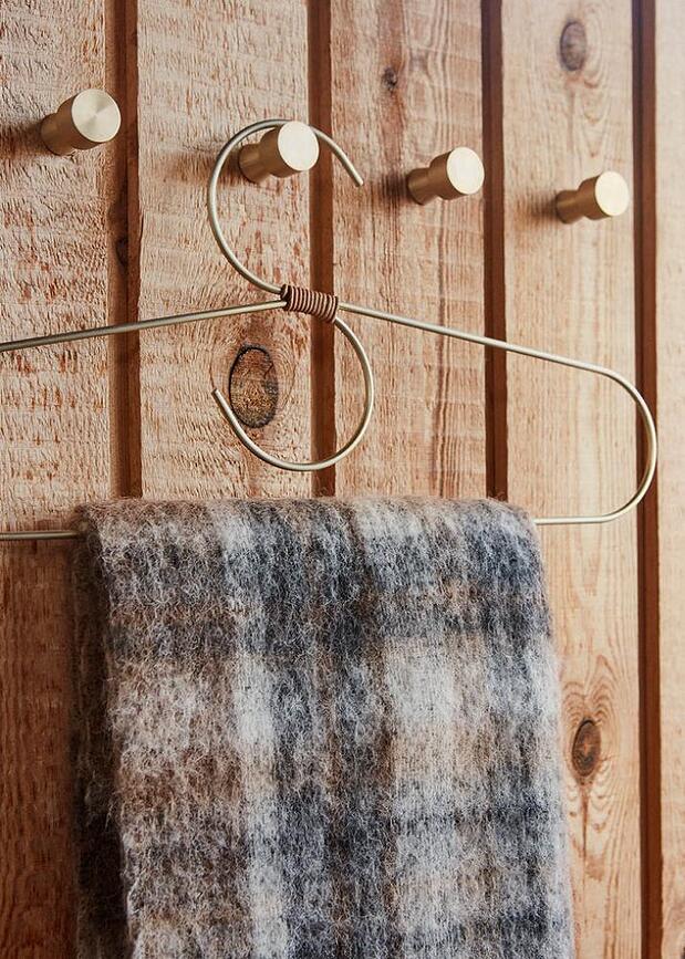 Fuku Obešalniki za oblačila, črni, 2 kosa