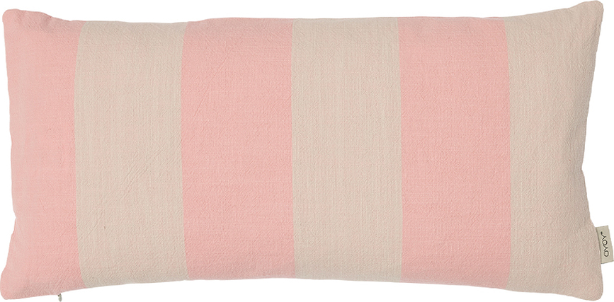 Funda de Cojín decorativa Kara, 30 x 60 cm, rosa y beige