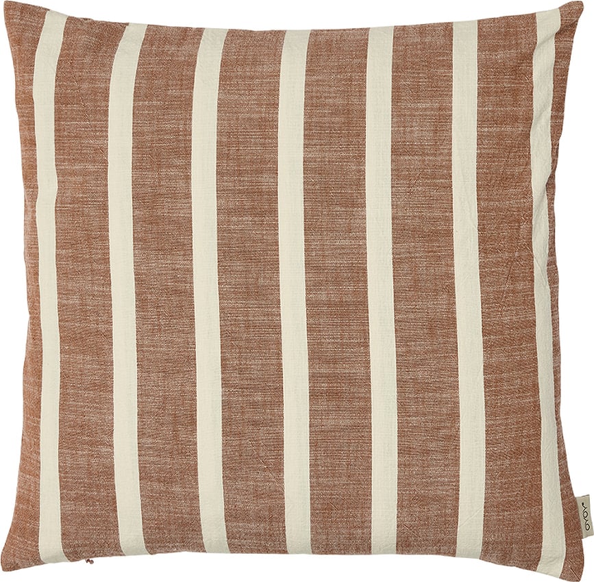 Funda de Cojín decorativa Kara, 50 x 50 cm, marrón