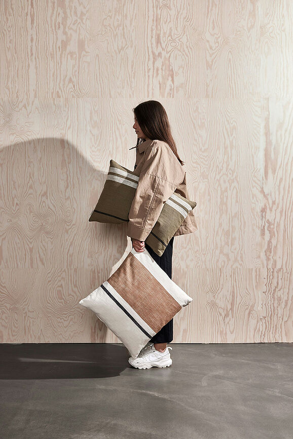 Funda de Cojín decorativa Sofuto, 50 x 50 cm, beige