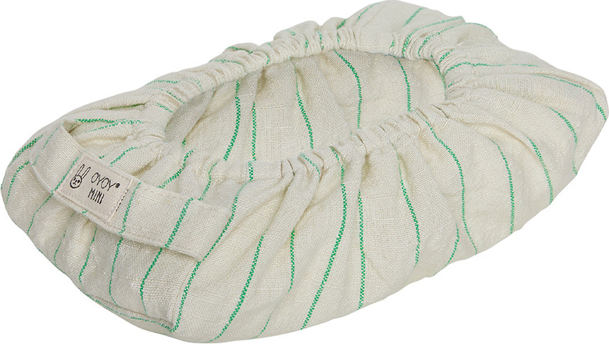 Funda para toallitas húmedas OYOY, beige y verde