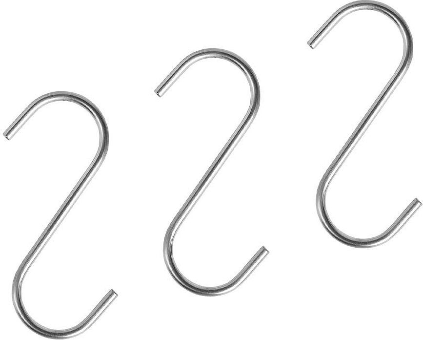 Ganchos de cromo Pieni, 14,5 cm, 3 unidades