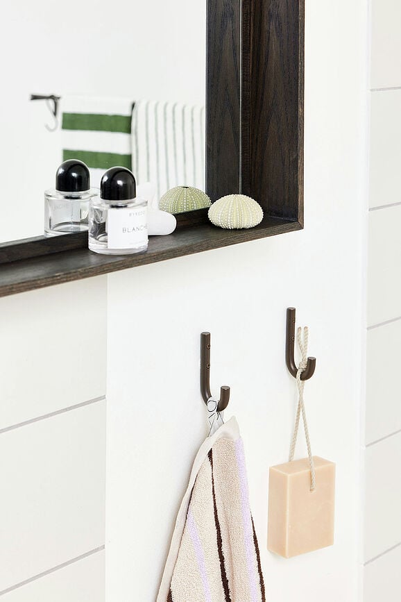 Ganchos de Pared Pieni, 8 cm, latón, 2 unidades