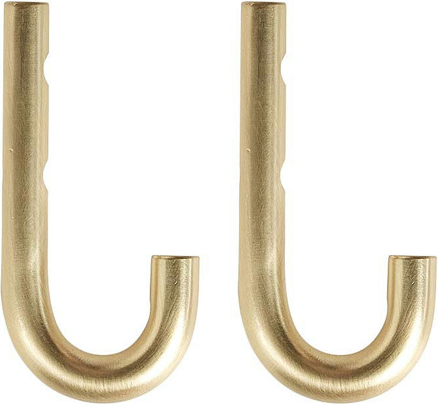 Ganchos de pared Pieni 8 cm, blancos, Pack de 2