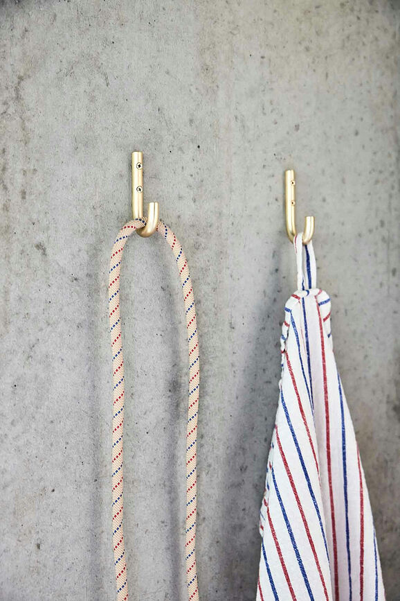 Ganchos de Pared Pieni, 9 cm, cromado, Pack de 2 unidades