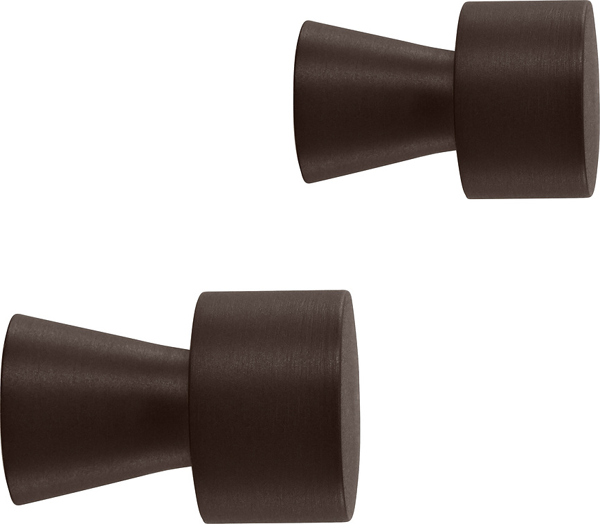 Ganchos de pared Pin, marrones, 2 unidades