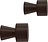 Ganchos de pared Pin, marrones, 2 unidades