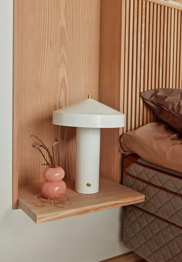 Hatto Lampe de Table 41 cm, blanche