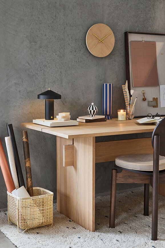 Hatto LED Namizna svetilka, brezžična, 24,5 cm, bela