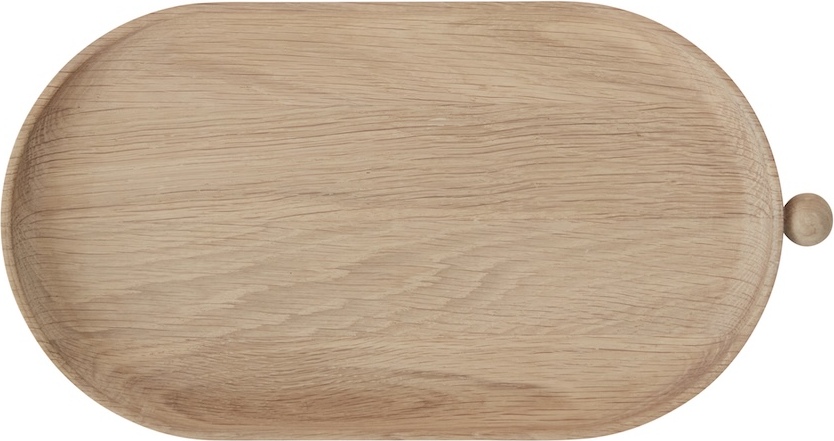 Inka Dekotablett 18 x 34 cm, Eiche Natur