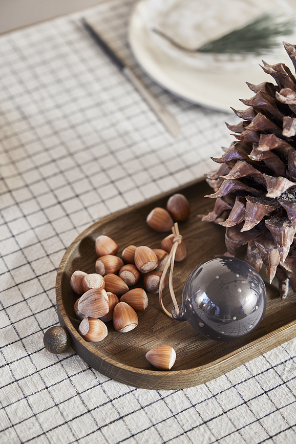 Inka Δίσκος Διακοσμητικός, 18 x 34 εκ., δρυς φυσική