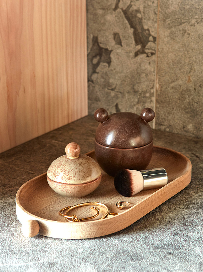 Inka Plateau décoratif 18 x 34 cm, chêne naturel