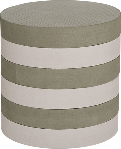 Iro Hocker mit Stauraum, beige-grau